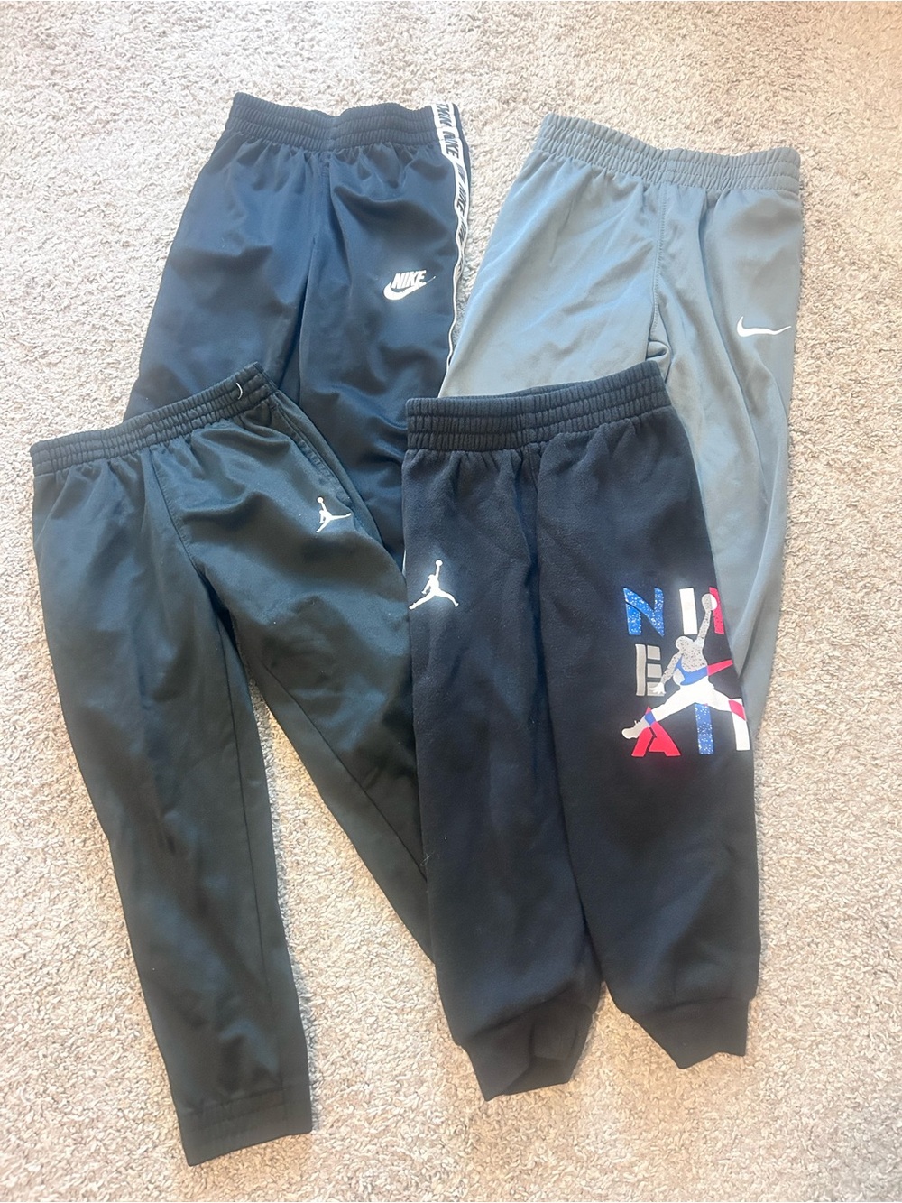 Nike Kids Black and Gray Sweatpants Jogger Bundle